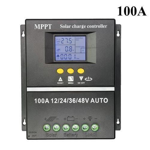 Mppt 100a Solar Pv Regulators 12v 24v 36v 48v Auto Solar Charge Controller Solar Pv Battery Charger With Lcd